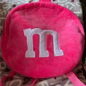M&M PLUSH PINK BACKPACK